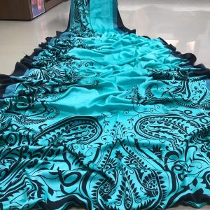 Crepe silk saree