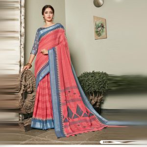 Linen-cotton Saree