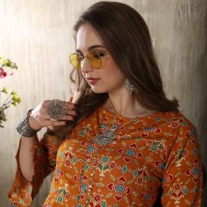 kurti with SHARARA LAHNGA